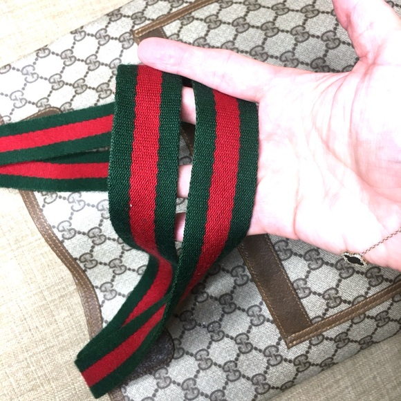 Gucci authentic brown monogram coated canvas tote bag - Picture 15 of 16